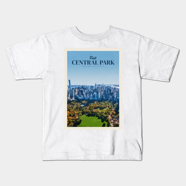 Visit Central Park Kids T-Shirt by Mercury Club